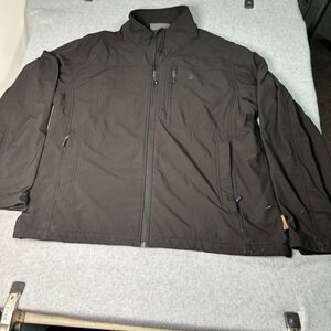 Free‎ Country Mens Softshell Jacket Black Full Zip Lightweight Outdoor Size XL